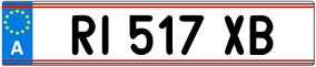 Trailer License Plate